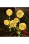 Solar Garden Light Simulated Dandelion Flower Outdoor Decoration Courtyard Landscaping Lawn Decor 3 Warm White Lights - 4
