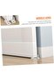 4-piece sliding door guide set, sturdy barn door stop, suitable for sliding door tracks, simple and durable - white. - 3