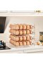 Suitable for 40-piece Egg Holder for Refrigerator Stackable Container Fresh Box 2-Tier Transparent BPA-Free - 5