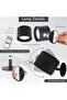 360° Rotating Dimmable Magnetic LED Wall Light with Remote (black, USB rechargeable). - 4
