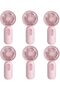 Mini portable fans (6 - pack), handheld battery - powered lightweight personal fans, 3 wind speeds, USB rechargeable, eyelash - shaped fans,...