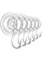 6-pack of small transparent suction cup hooks, heavy-duty vacuum hooks, for windows and glass doors, detachable and reusable brackets.