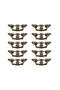 10-piece set of 68mm hole center vintage drawer handles, antique bronze kitchen cabinet drawer handles