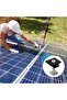 8-pack solar panel mounters, 40mm center clamp, black, standard type, with screw connection, photovoltaic, trapezoidal mounting, center clamp. - 5