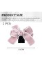 Two Pink Headrest Hooks Practical Double Hooks Hang Bags Cute Bow Car Hooks PVC Luggage Hooks Storage Hooks Car Interior Accessories - 5
