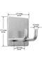 Adhesive hooks, shower razor holders, adhesive bathroom towel hooks, steel door hooks - 4