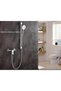 Four-hole brushed stainless steel shower faucet with diverter, wall-mounted bathroom faucet, suitable for bathtubs, showers, and bidets, suitable... - 4