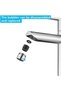 Cold water basin faucet, durable brass bathroom faucet, removable aerator washbasin faucet, guest bathroom faucet, ceramic valve core, chrome plated. - 3
