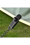 10 Waterproof Fabric Clips - Heavy-Duty Locking Screw Tent Clips & Windproof Mounting Brackets with Accessories for Sunshade Fabric (Black) - 3