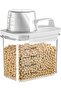 Storage box with measuring cup, 1100ml storage box with lid