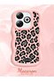 Infinix Smart 8/8 Pro Compatible Wavy Frame Leopard Print High Quality Silicone Phone Case