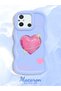 Redmi 12C Compatible Silicone Phone Case with Sweet Pink Hearts Motifs Three Color Options