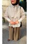 Women's Striped Collar Detailed Shirt Oversize Fit 65 cm Shirt Code: Js26K-Çg-001 - 3