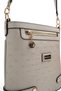 Beige - Beige Logo Women's Crossbody Bag Sp1120 - 6