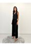 Noble Posture Buttoned Vest Belted Wide-Leg Black Trousers Set - 4