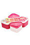 Nuts Serving Dish Divided with Lid 6 Compartments 21X21X7 cm