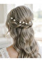 8 Pcs Silver Color Pearl Hair Clip, Bun Hair Clip - 2