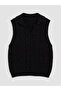 Polo Collar Patterned Girl's Knit Sweater