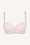Lace Detailed Lace Covered Half Padded Underwire Strapless Bra G1181Ax26Au - 7