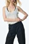 Foldover-waist linen-blend trousers - 2