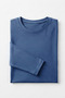 T-Shirt Boy's Basic Indigo T-Shirt Long Sleeve 100% Cotton Crew Neck Unprinted Tshirt - 3