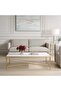 طاولة قهوة مستطيلة ذهبية من ROSHN مقاس 140 عرض × 43 ارتفاع × 71 عمق