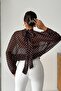 Crep Women's Polka Dot Chiffon Blouse with Scarf Collar and Balloon Sleeves - 5