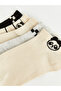 Rmz Gi̇yi̇m Farkiyla Embroidered Women's Booties Socks 5-Pack - 8