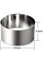 Cake mold - Stainless steel - Pastry ring - 8cm - Pack of 6 - Dishwasher safe - 2