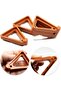 24-Piece Triangular Breathable Saucer Flower Pot Stand - Concealed Stand - Suitable for Indoor and Outdoor Use - Small Size (7 cm) - 3
