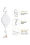 Four plant hanging hooks with retractable casters. Suitable for hanging plants, garden pots, hanging planters, and bird feeders (white). - 3