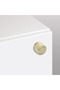 Drum-shaped furniture handles, furniture knobs, cabinet handles, drawer and door handles, gold, 3-piece set - 4