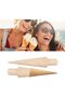 Two-pack of reusable ice cream cone molds made of natural wood - 2