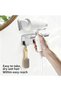 Wall-mounted bathroom phone holder, adhesive + screw dual-installation hair dryer holder, hair dryer holder - white - 3
