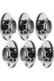 Six wardrobe rod brackets, suitable for round wardrobe rods with a diameter of 25 mm, can be used as clothes rod supports or wardrobe rod brackets.