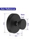 Shower suction cup hooks, reusable bathroom towel hooks - 4-pack, black - 4