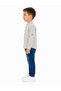 Boy's Elegant Collar Striped Shirt Jean Pants Bag Set Stylish Combination for Casual Special Occasions - 2