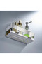 No-drill shower rack, made of stainless steel with a brushed finish, self-adhesive. - 2