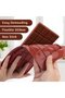2 Pcs Deep Silicone Dubai Chocolate Bar Molds, 24-Cavity Non-Stick Baking Plate Tray for Pralines, 22.3x10.6x0.8cm - 3