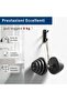 Wall Hooks for Jackets and Towels: Glue Hooks for Doors with 6 kg Load Capacity, Black, 4 Pieces - 2