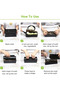 10-piece beginner plastic sushi making kit with 8 rice molds, fork, and spatula - 4