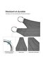 Shade sail 2 x 3 meters, waterproof (665 mm water column resistance), tear-resistant polyester fabric, 93% UV protection, for patios, gardens,... - 3