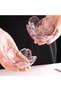 6-piece Pink Cherry Blossom Dessert Bowls Sauce Bowls Glass Dip Bowl Mini Crystal Bowl for Ice Cream, Dessert, Snack, Appetizers, Rice - 4