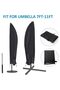 Oxford cloth parasol cover, waterproof and UV resistant, suitable for gardens, beaches and balconies, black - 280CM (30x81x45cm) (canopy included) - 4