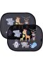 2-Pack Car Sunshades - 44 × 36 cm - Animal Pattern - UV Protection - Static Cling PVC Window Sun Shades - 2