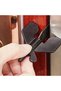 Portable door lock - travel hotel door lock, suitable for any door - black - 4
