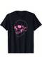 قميص على شكل جمجمة باللون الوردي من Spooky Halloween Skeleton Pastel Goth Soft Grunge Pink Skull-Shirt - 2