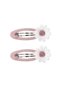 2-Piece Children's Hair Clips, Fabric Flower Hair Clips, Comfortable