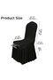 Two-Piece Jacquard Curved Back Chair Cover Armrests Telescopic Swivel Bar Stool Office Computer Cover Living Room Kitchen Black - 2