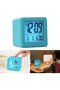 Blue Kids Digital Alarm Clock, Silicone Battery Clock with Date Display and Snooze for Boys Girls - 5